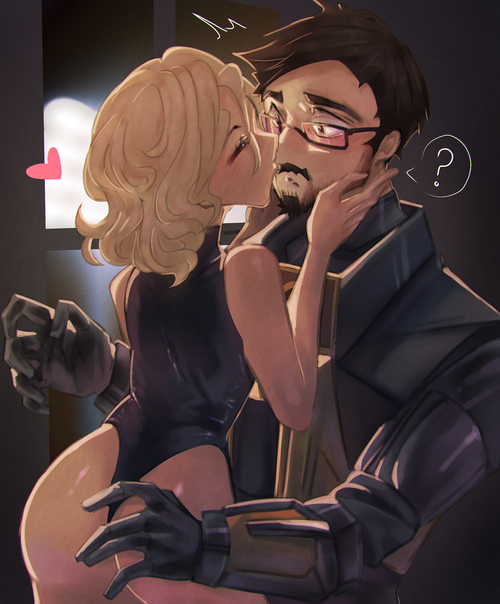 Ilustración grande con motivo de corazón, comisión por Hiumi