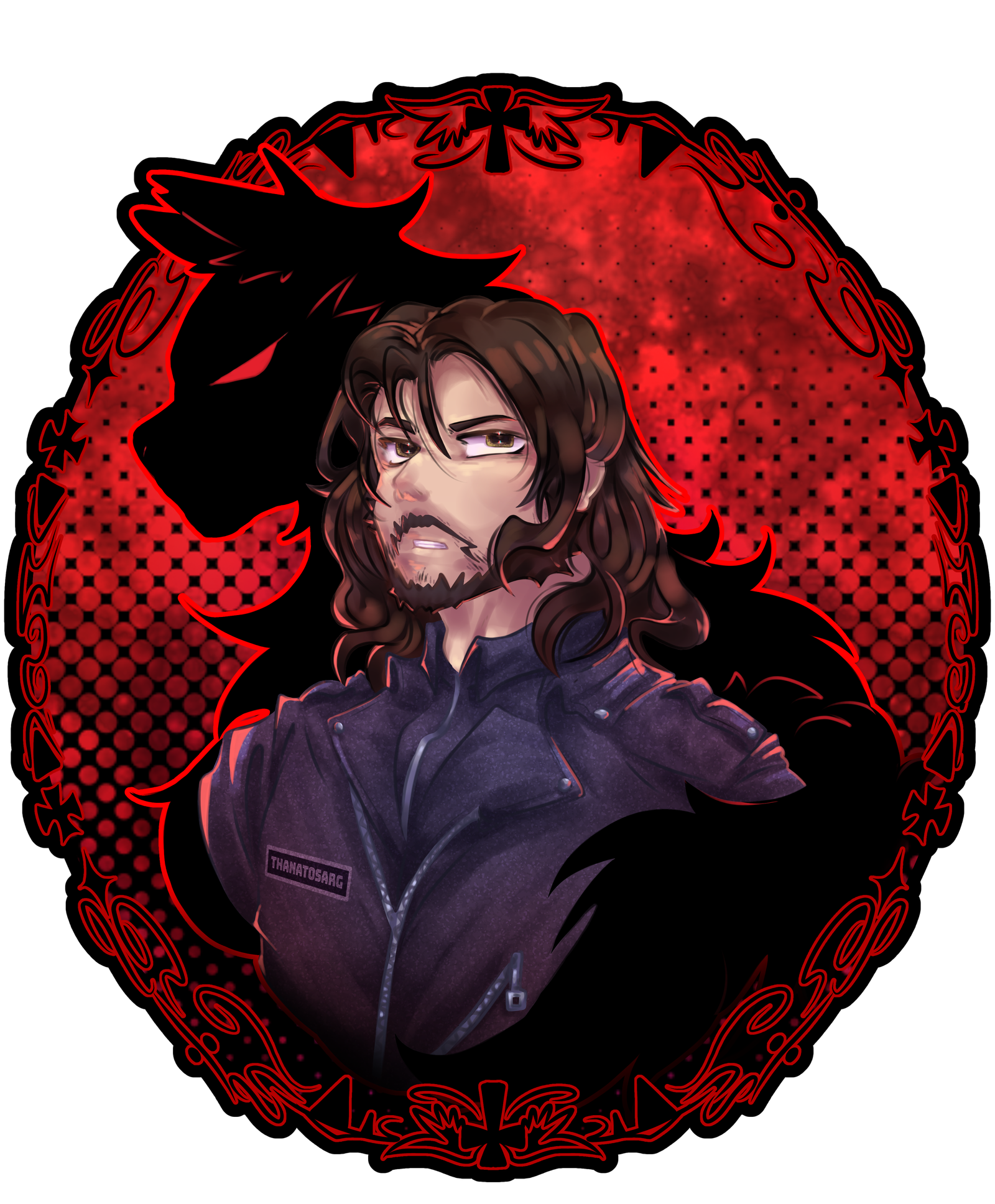 Logo ThanatosArg, comisión por Hiumi